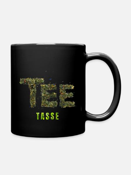 Tee – Die Teetasse - Tasse einfarbig - Schwarz