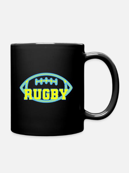 Rugby - Tasse einfarbig - Schwarz