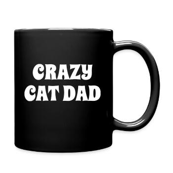 Crazy Cat Dad - cadeau chat père chat - Mug uni - noir - Droite