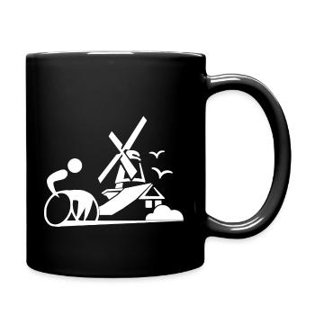 Hollande blanc - Mug uni - noir - Droite