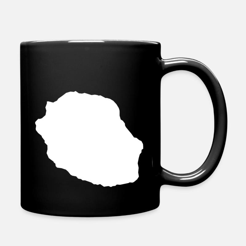 Reunion white - Mug uni - noir