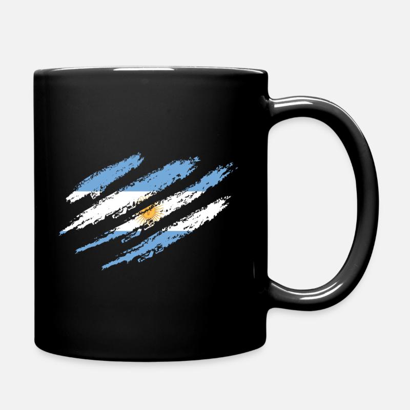 Argentine Drapeau Amérique du Sud Drapeau argentin - Mug uni - noir