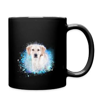 Labrador,dog,painting,golden retriever - Full Colour Mug - black - Right