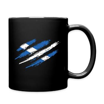 Scotland Flag Scottish Flag Alba GB UK - Full Colour Mug - black - Right
