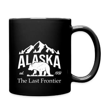 Alaska Mountain Grizzly Bear Vintage - Mug uni - noir - Droite