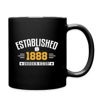 Est. 1888 - Unbroken History - Full Colour Mug - black - Right