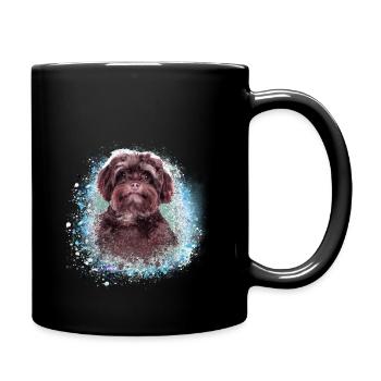 Bolonka Zwetna,maltais, graffiti, chien - Mug uni - noir - Droite