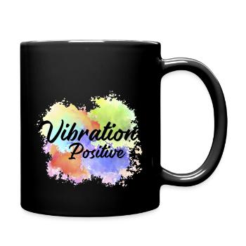 T-shirt vibration positive. - Mug uni - noir - Droite