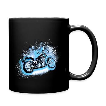moto, motocycle, biker, graffiti, peinture - Mug uni - noir - Droite
