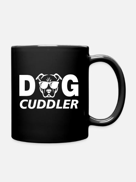 Dog Cuddler - Mug uni - noir