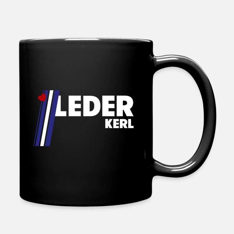 Lederkerl - Tasse einfarbig - Schwarz