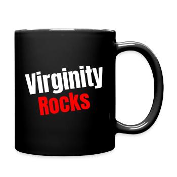 virginity rocks - Full Colour Mug - black - Right