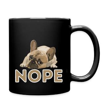 Bouledogue française Frenchie French Bulldog - Mug uni - noir - Droite