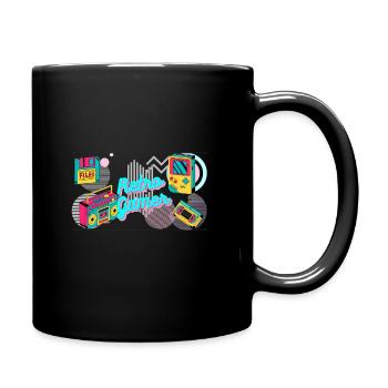 Retro-Gamer - Tasse einfarbig - Schwarz - Rechts