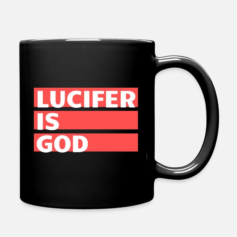 Lucifer is God - Full Colour Mug - black