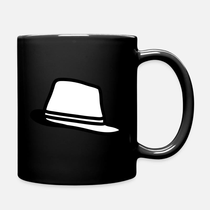 Stylish hat - Full Colour Mug - black