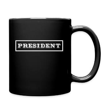 President abzeichen tag Oberhaupt des Clubs - Tasse einfarbig - Schwarz - Rechts
