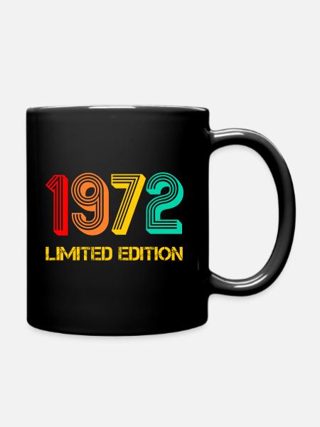 1972 Limited Edition né 1972 cadeau - Mug uni - noir
