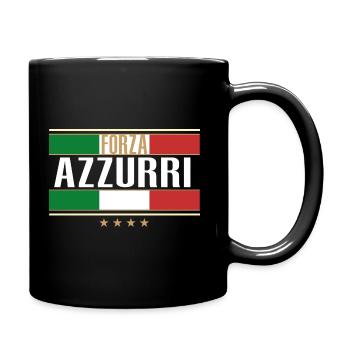 Forza Azzurri - Foot Europe Champion Italien - Tasse einfarbig - Schwarz - Rechts