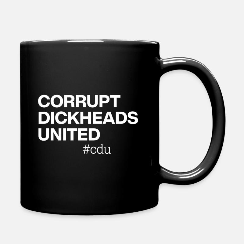 CORRUPT DICKHEADS UNITED - Tasse einfarbig - Schwarz