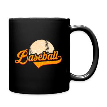 Baseball - Tasse einfarbig - Schwarz - Rechts
