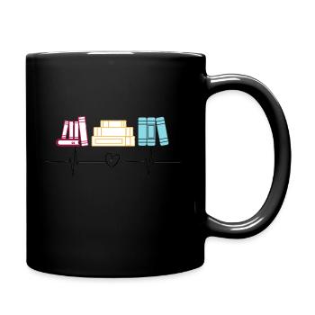 Amoureux de lecture - Mug uni - noir - Droite