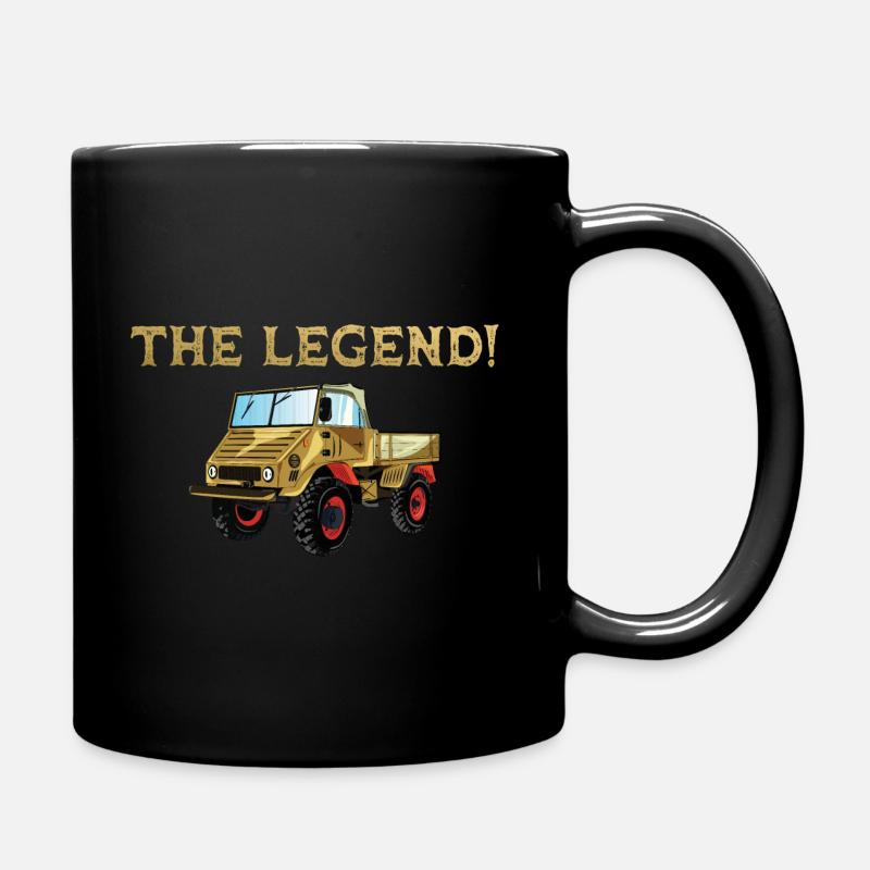 Die Legende - The Legend / Unimog - Tasse einfarbig - Schwarz