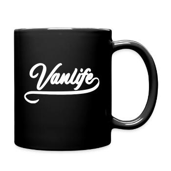 Van-Leben - Tasse einfarbig - Schwarz - Rechts