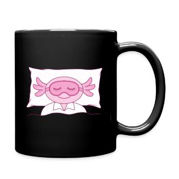 Axolotl Masque de sommeil Personnalisation Chemise de sommeil - Mug uni - noir - Droite