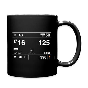Hasselblad screen - Mug uni - noir - Droite