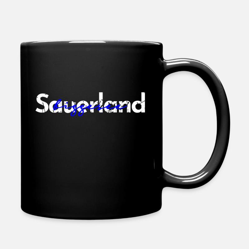 Sauerland Biggesee - Tasse einfarbig - Schwarz