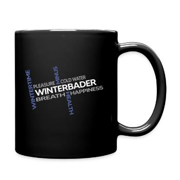 winterbader eisbader polar eisbad arktis kältebad - Tasse einfarbig - Schwarz - Rechts