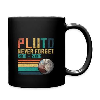 Pluton n’oublie jamais Vintage Nerd Astronomy Science - Mug uni - noir - Droite