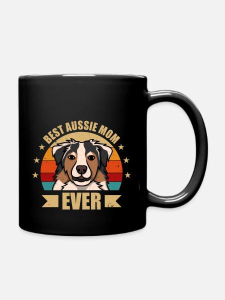 Beste Aussie Mama - Tasse einfarbig - Schwarz