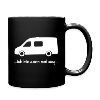 Sprinter Van - ich bin dann mal weg - weiß - Tasse einfarbig - Schwarz - Rechts