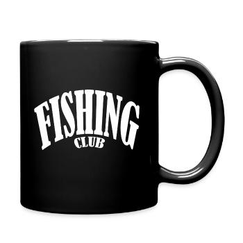 poisson pêcheur pêcheur club de pêche pêche au brochet casquette - Mug uni - noir - Droite