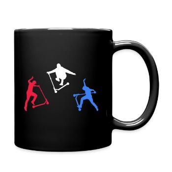 stunt scooter scooter stuntscooter e-scooter - Full Colour Mug - black - Right