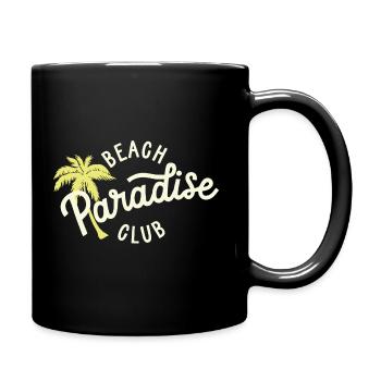 Paradise Beach Club yellow - Full Colour Mug - black - Right