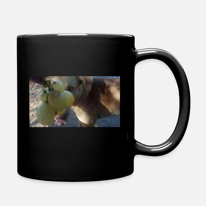 I LOVE GRAPES - Full Colour Mug - black