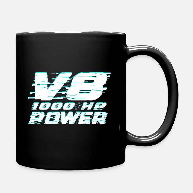 V8 - Tasse einfarbig - Schwarz