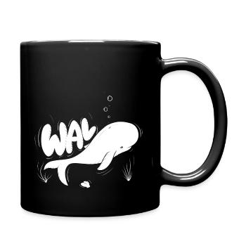 Wal - Tasse einfarbig - Schwarz - Rechts