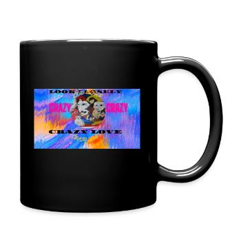 LOOK CLOSELY - Full Colour Mug - black - Right