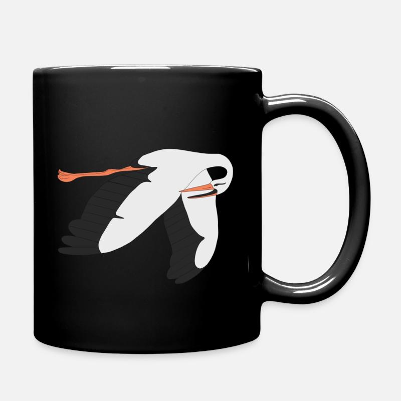 stork - Full Colour Mug - black
