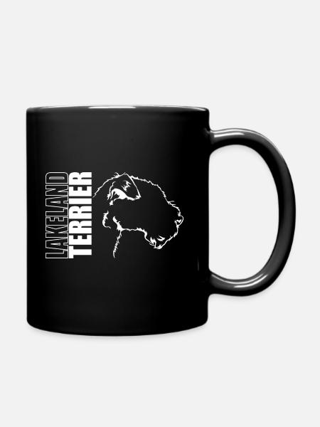 LAKELAND TERRIER Profile Dogs Dog Wilsigns - Full Colour Mug - black