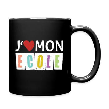J aime mon école - Mug uni - noir - Droite