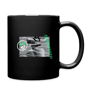 Greek Spray Geschenk - Tasse einfarbig - Schwarz - Rechts
