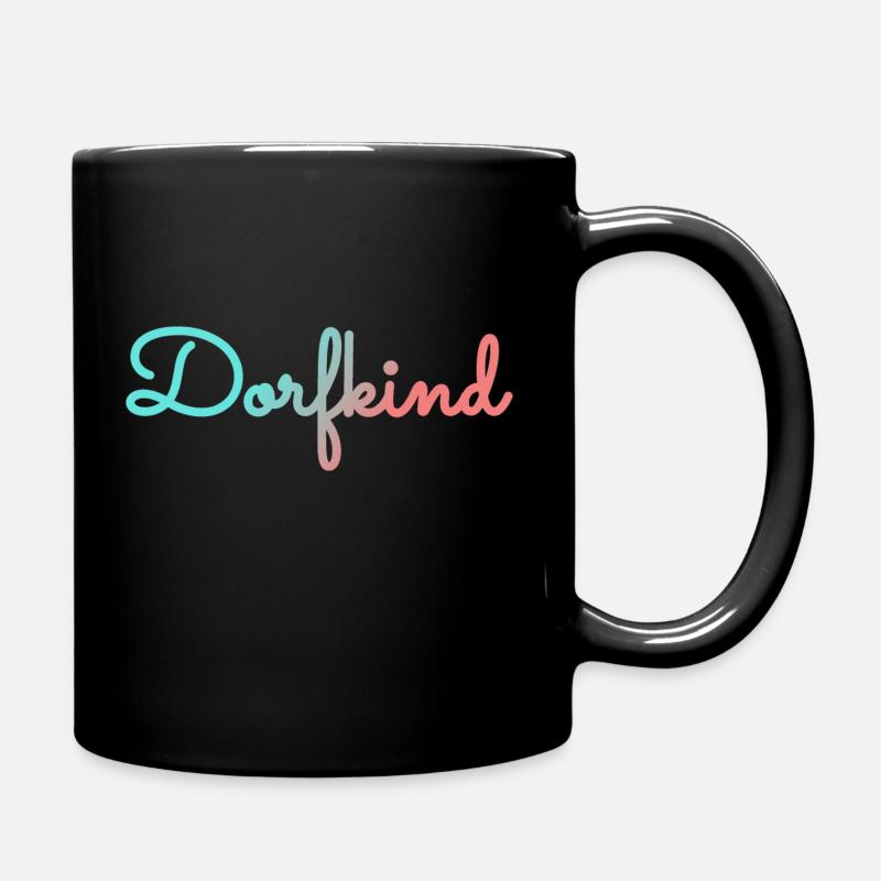Dorfkind - Tasse einfarbig - Schwarz