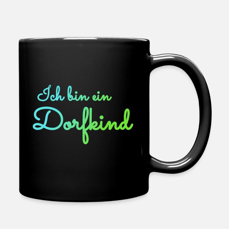 Dorfkind - Tasse einfarbig - Schwarz