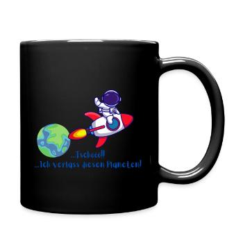 Tschöö - Tasse einfarbig - Schwarz - Rechts