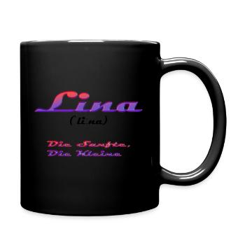 Lina - Mug uni - noir - Droite